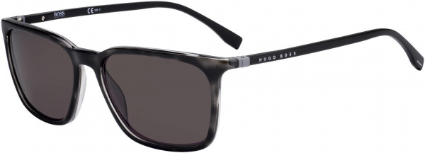 HUGO BOSS Black Boss 0959/S Sunglasses, 0ACI Gray Bksptd