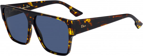 Christian Dior Diorhit Sunglasses, 0P65 Brown Yellow Havana