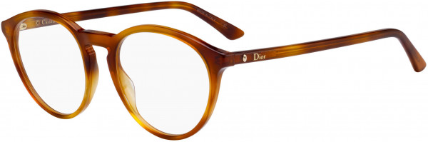 Christian Dior Montaigne 53 Eyeglasses, 0SX7 Light Havana