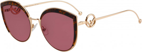 Fendi FF 0290/S Sunglasses, 0DDB Gold Copper