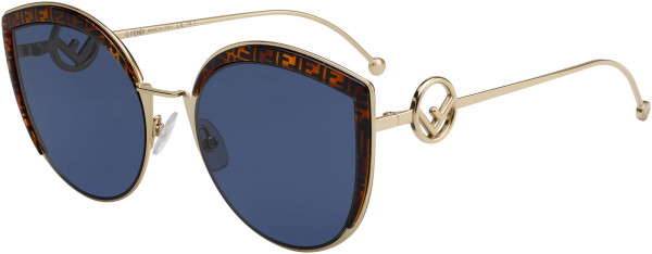 Fendi FF 0290/S Sunglasses, 0J5G Gold