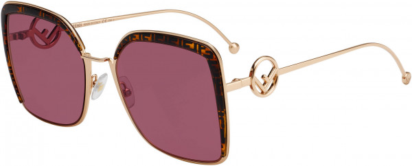 Fendi FF 0294/S Sunglasses, 0DDB Gold Copper