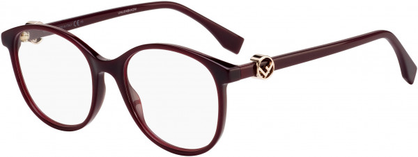 Fendi FF 0299 Eyeglasses, 0LHF Opal Burgundy