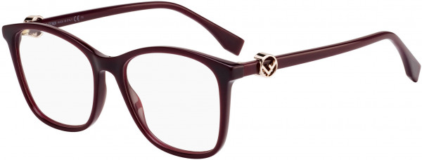Fendi FF 0300 Eyeglasses, 0LHF Opal Burgundy