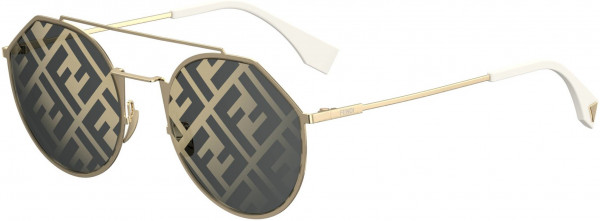 Fendi FF M 0021/S Sunglasses, 024S Gold White