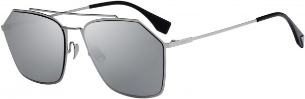 Fendi FF M 0022/F/S Sunglasses, 06LB Ruthenium