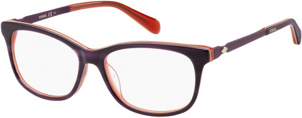 Fossil FOS 7025 Eyeglasses, 07FF Purple Violet Red