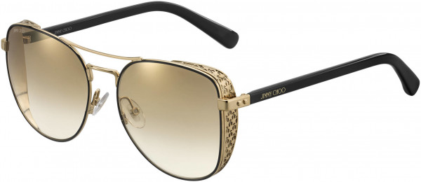 Jimmy Choo Safilo Sheena/S Sunglasses, 02M2 Black Gold