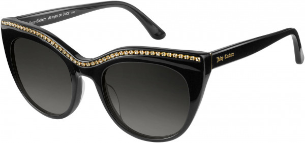 Juicy Couture JU 595/S Sunglasses, 0807 Black