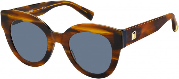 Max Mara MM FLAT I Sunglasses, 0EX4 Brown Horn