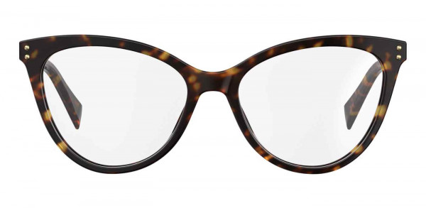 Moschino MOS503 Eyeglasses, 0086 HAVANA