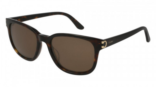 Cartier CT0002S Sunglasses, 002 - HAVANA with BROWN lenses