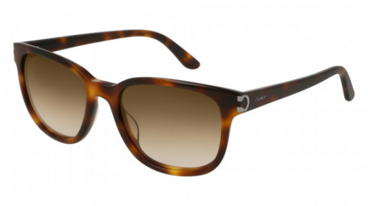 Cartier CT0002S Sunglasses, 003 - HAVANA with BROWN lenses