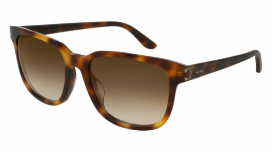 Cartier CT0002SA Sunglasses, 003 - HAVANA with BROWN lenses