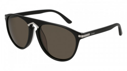 Cartier CT0013SA Sunglasses, 004 - BLACK with GREY lenses