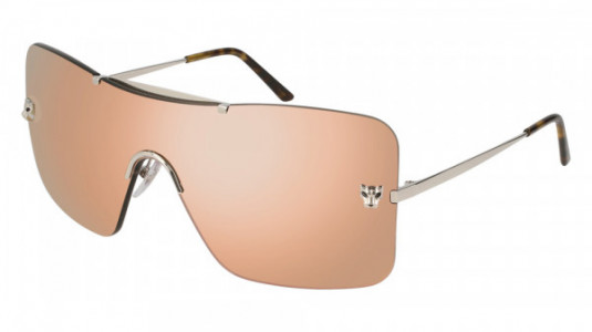 Cartier CT0023S Sunglasses, 003 - SILVER with PINK lenses