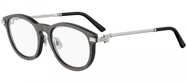 Cartier CT0054O Eyeglasses, 001 - GREY with SILVER temples