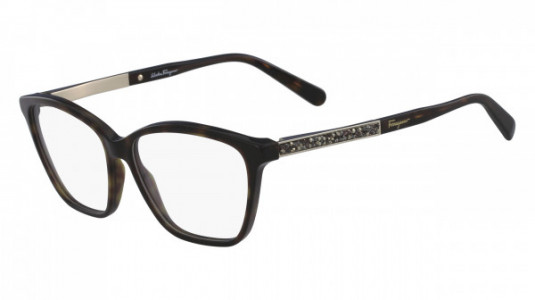 Ferragamo SF2804R Eyeglasses, (214) DARK HAVANA