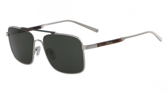 Ferragamo SF173S Sunglasses, (035) SHINY GUNMETAL