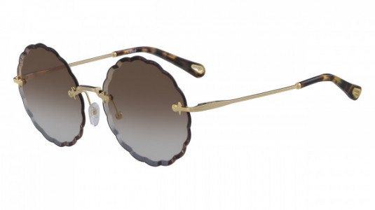 Chloé CE142S Sunglasses, (742) GOLD/GRADIENT BROWN