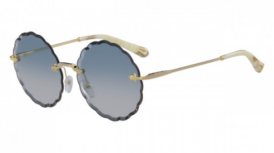 Chloé CE142S Sunglasses, (816) GOLD/GRADIENT BLUE