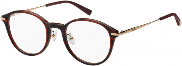 Max Mara MM 1343/F Eyeglasses, 08RR Red Striped