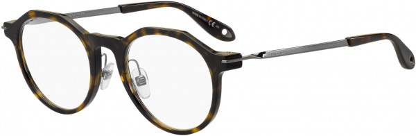 Givenchy GV 0087/F Eyeglasses, 0086 Dark Havana