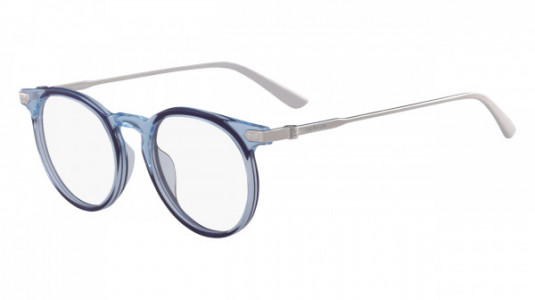 Calvin Klein CK18705 Eyeglasses, (449) CRYSTAL LIGHT BLUE/NAVY