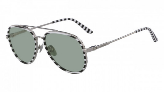 Calvin Klein CK18103S Sunglasses, (199) WHITE/BLACK STRIPES