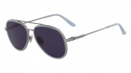 Calvin Klein CK18103S Sunglasses, (450) MILKY LIGHT BLUE
