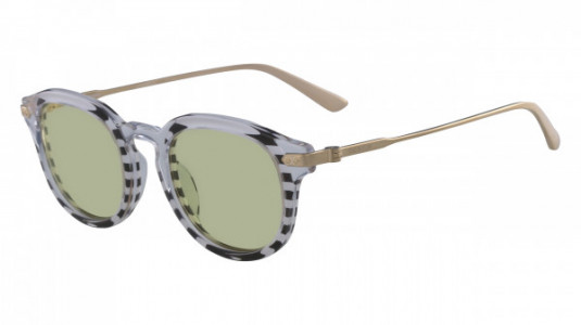 Calvin Klein CK18701S Sunglasses, (972) CRYSTAL/STRIPES