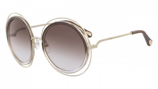 Chloé CE120SD Sunglasses, (742) GOLD/GRADIENT BROWN