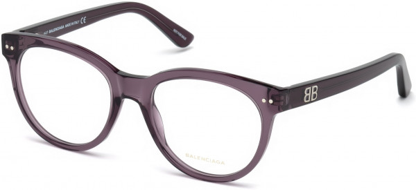 Balenciaga BA5088 Eyeglasses, 081 - Shiny Violet