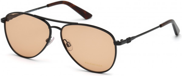 Balenciaga BA5092 Eyeglasses, 01E - Shiny Black  / Brown