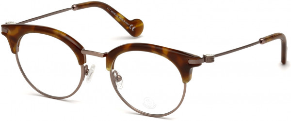 Moncler ML5020 Eyeglasses, 053 - Blonde Havana
