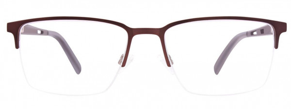 EasyClip EC459 Eyeglasses, 010 - Matt Dark Brown & Light Gold