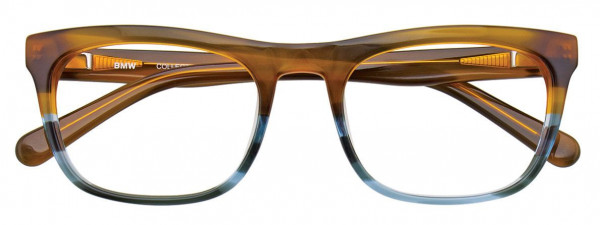 BMW Eyewear B6043 Eyeglasses, 010 - Caramel Marbled & Light Steel Blue