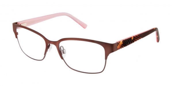 Geoffrey Beene G224 Eyeglasses, Brown (BRN)