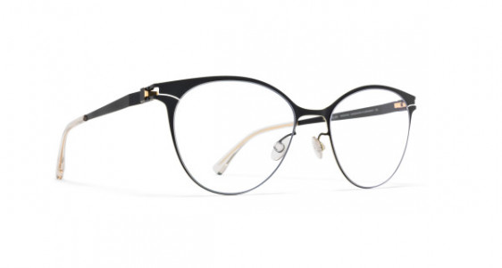 Mykita SERENA Eyeglasses, BLACK/GOLD EDGES