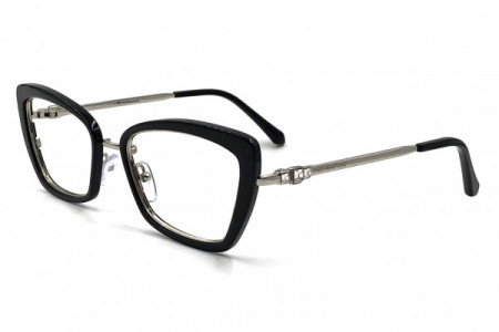 Pier Martino PM6512 Eyeglasses, C4 Black Gun Crystal