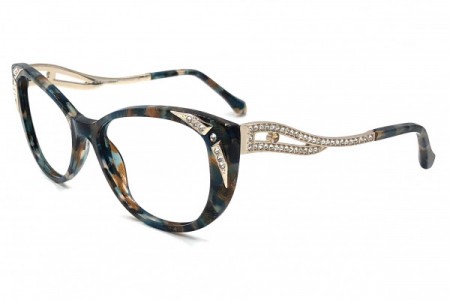 Pier Martino PM6521 Eyeglasses, C3 Multi Lilac Gold Crystal
