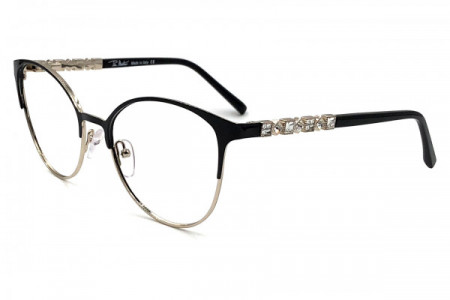 Pier Martino PM6552 Eyeglasses, C4 Gold Black Crystal