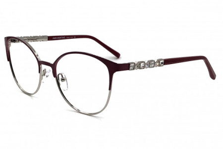Pier Martino PM6552 Eyeglasses, C6 Gun Dark Pink Crystal