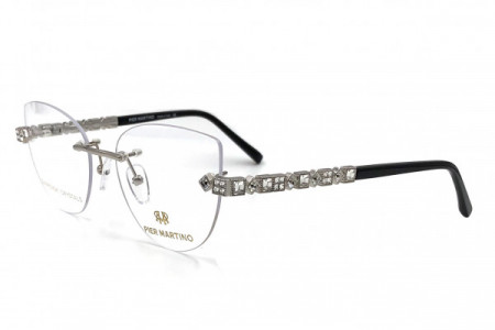 Pier Martino PMKS873 Eyeglasses, C1 Gun Black Crystal