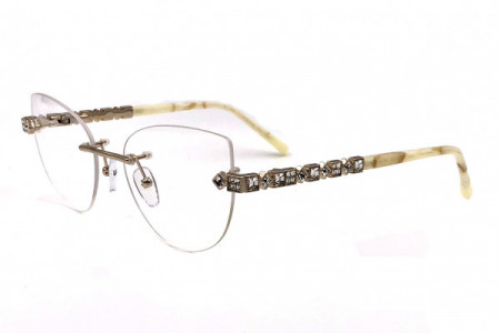 Pier Martino PMKS873 Eyeglasses, C5 Gold Ivory Crystal