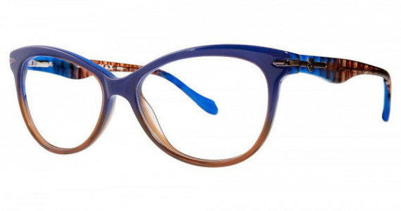 MaxStudio.com Leon Max 4054 Eyeglasses, 272 Navy/Brn Fade