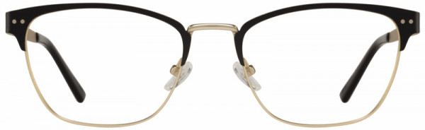 Adin Thomas AT-410 Eyeglasses, 1 - Black / Satin Gold