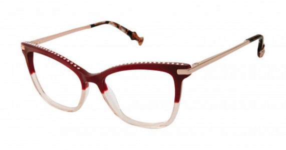 Ted Baker B761 Eyeglasses, Burgundy (BUR)