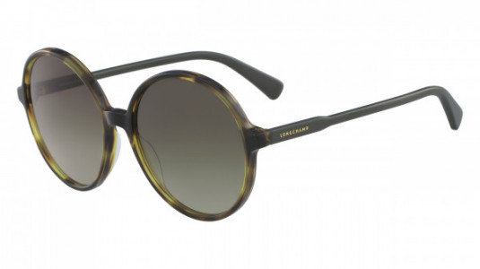 Longchamp LO607S Sunglasses, (215) HAVANA/GREEN