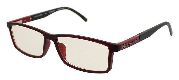 BluTech EYE-DENSITY Eyeglasses, Merlot Matte
